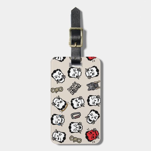 Suicide Squad | Slipknot Emoji Pattern Bagagelabel (Voorkant verticaal)