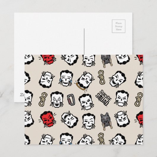 Suicide Squad | Slipknot Emoji Pattern Briefkaart (Voorkant / Achterkant)
