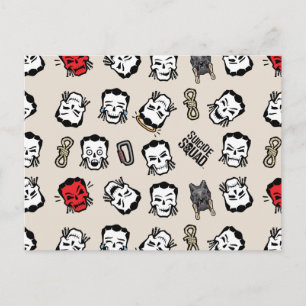 Suicide Squad   Slipknot Emoji Pattern Briefkaart
