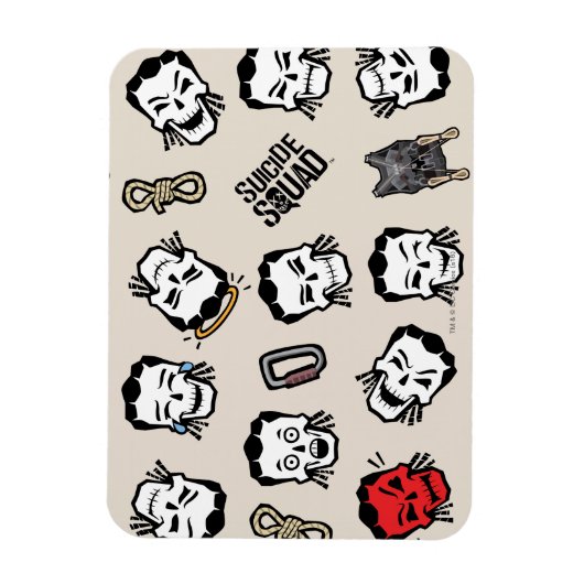Suicide Squad | Slipknot Emoji Pattern Magneet (Verticaal)