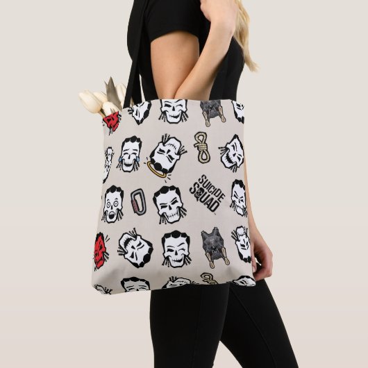Suicide Squad | Slipknot Emoji Pattern Tote Bag (Dichtbij)