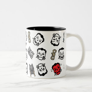Suicide Squad Slipknot Emoji Pattern Tweekleurige Koffiemok