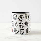 Suicide Squad | Slipknot Emoji Pattern Tweekleurige Koffiemok (Center)