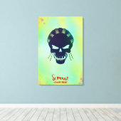 Suicide Squad | Slipknot Head-pictogram Canvas Afdruk (Insitu (Houten vloer))