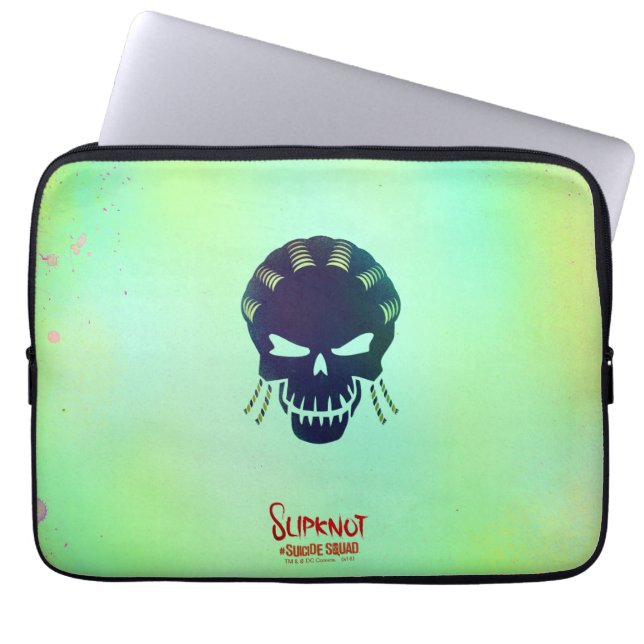 Suicide Squad | Slipknot Head-pictogram Laptop Sleeve (Voorkant)