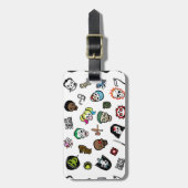 Suicide Squad | Suicide Squad Emoji Pattern Bagagelabel (Voorkant verticaal)