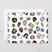 Suicide Squad | Suicide Squad Emoji Pattern Briefkaart (Voorkant / Achterkant)