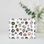Suicide Squad | Suicide Squad Emoji Pattern Briefkaart (Staand voorkant)