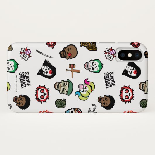 Suicide Squad | Suicide Squad Emoji Pattern Case-Mate iPhone Case (Achterkant (horizontaal))