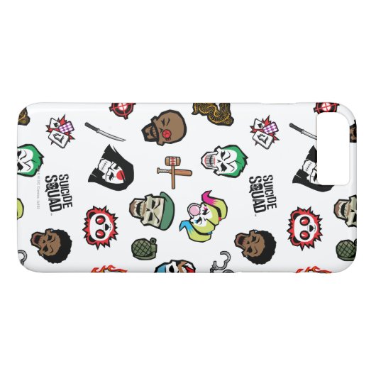 Suicide Squad | Suicide Squad Emoji Pattern Case-Mate iPhone Case (Achterkant (Horizontaal))