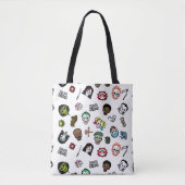 Suicide Squad | Suicide Squad Emoji Pattern Tote Bag (Voorkant)