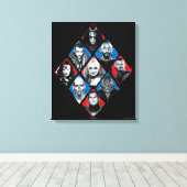 Suicide Squad | Task Force X Checkered Diamond Canvas Afdruk (Insitu (Houten vloer))