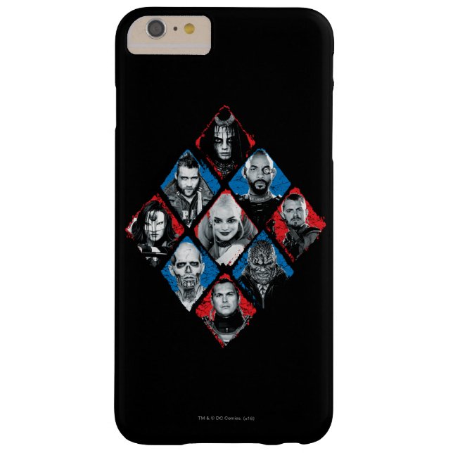 Suicide Squad | Task Force X Checkered Diamond Case-Mate iPhone Case (Achterkant)