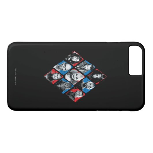 Suicide Squad | Task Force X Checkered Diamond Case-Mate iPhone Case (Achterkant (Horizontaal))