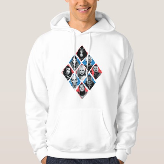 Suicide Squad | Task Force X Checkered Diamond Hoodie (Voorkant)