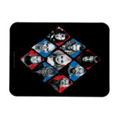 Suicide Squad | Task Force X Checkered Diamond Magneet (Horizontaal)