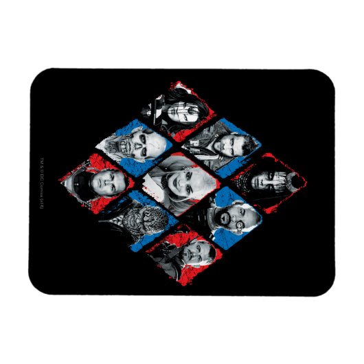 Suicide Squad | Task Force X Checkered Diamond Magneet (Horizontaal)