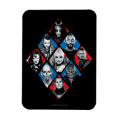 Suicide Squad | Task Force X Checkered Diamond Magneet (Verticaal)