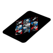 Suicide Squad | Task Force X Checkered Diamond Magneet (Linkerzijde)