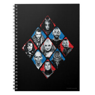 Suicide Squad   Task Force X Checkered Diamond Notitieboek