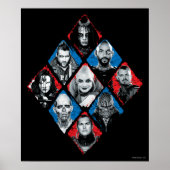 Suicide Squad | Task Force X Checkered Diamond Poster (Voorkant)