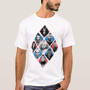Suicide Squad Task Force X Checkered Diamond T-shirt
