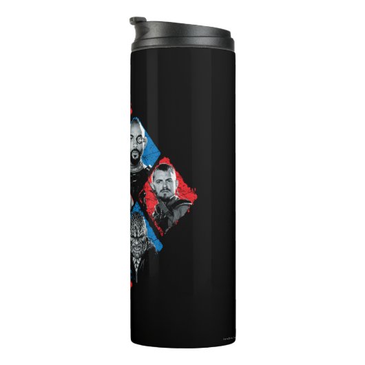 Suicide Squad | Task Force X Checkered Diamond Thermosbeker (Geroteerd rechts)