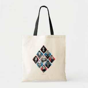 Suicide Squad Task Force X Checkered Diamond Tote Bag