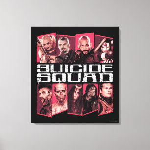 Suicide Squad Task Force X Group Emblem Canvas Afdruk