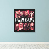 Suicide Squad | Task Force X Group Emblem Canvas Afdruk (Insitu (Houten vloer))