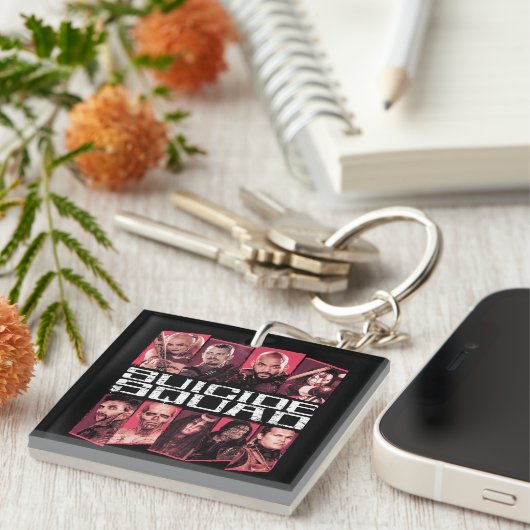 Suicide Squad | Task Force X Group Emblem Sleutelhanger (Voorkant Rechts)