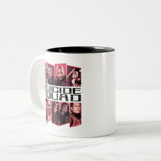 Suicide Squad | Task Force X Group Emblem Tweekleurige Koffiemok (Voorkant links)