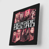 Suicide Squad | Task Force X Group Emblem Vierkante Klok (Hoek)