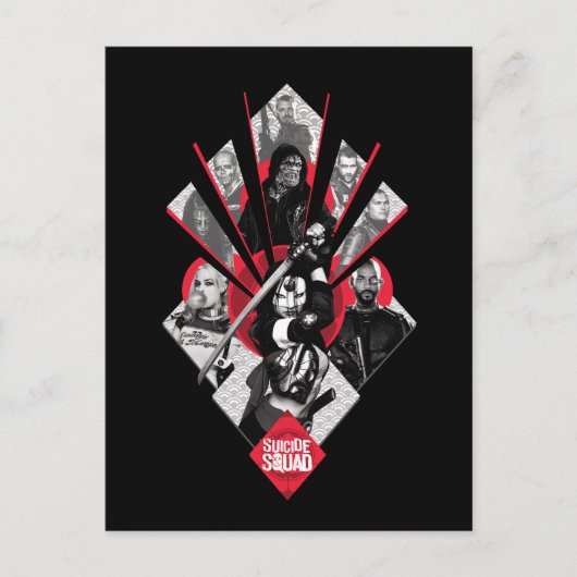 Suicide Squad | Task Force X Japans grafisch Briefkaart (Voorkant)