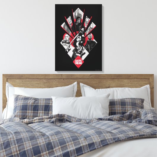 Suicide Squad | Task Force X Japans grafisch Canvas Afdruk (Insitu (Slaapkamer))