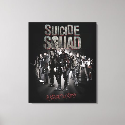 Suicide Squad |Task Force X Lineup Canvas Afdruk (Voorkant)