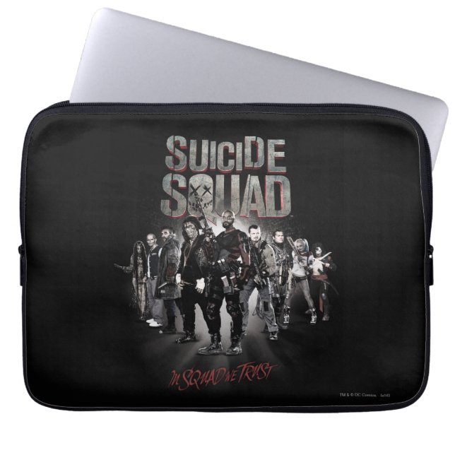 Suicide Squad |Task Force X Lineup Laptop Sleeve (Voorkant)