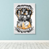 Suicide Squad | Task Force X Tribal Tattoo Canvas Afdruk (Insitu (Houten vloer))