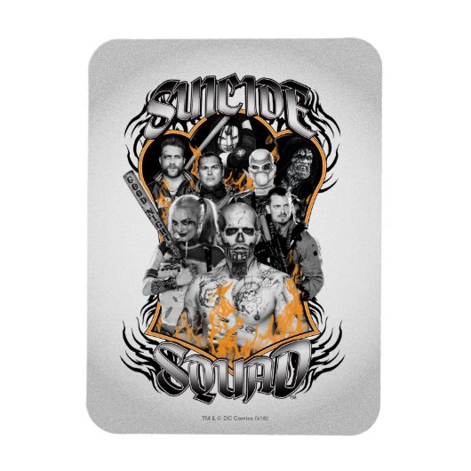 Suicide Squad | Task Force X Tribal Tattoo Magneet (Verticaal)