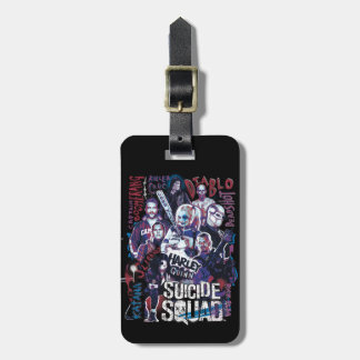 Suicide Squad | Task Force X Typografie Foto Bagagelabel