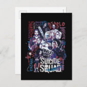 Suicide Squad | Task Force X Typografie Foto Briefkaart (Voorkant / Achterkant)