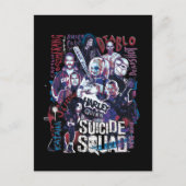 Suicide Squad | Task Force X Typografie Foto Briefkaart (Voorkant)