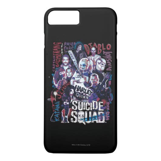 Suicide Squad | Task Force X Typografie Foto Case-Mate iPhone Case (Achterkant)