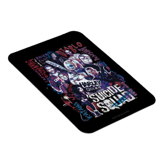 Suicide Squad | Task Force X Typografie Foto Magneet (Rechterzijde)