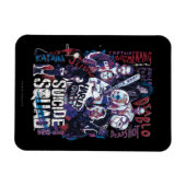 Suicide Squad | Task Force X Typografie Foto Magneet (Horizontaal)