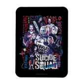 Suicide Squad | Task Force X Typografie Foto Magneet (Verticaal)