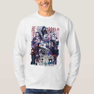 Suicide Squad   Task Force X Typografie Foto T-shirt