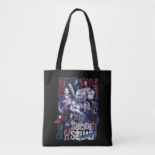 Suicide Squad Task Force X Typografie Foto Tote Bag
