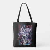 Suicide Squad | Task Force X Typografie Foto Tote Bag (Achterkant)