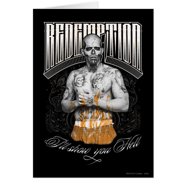 Suicide Squad | Tattoo El Diablo "Redemption" (Voorkant)